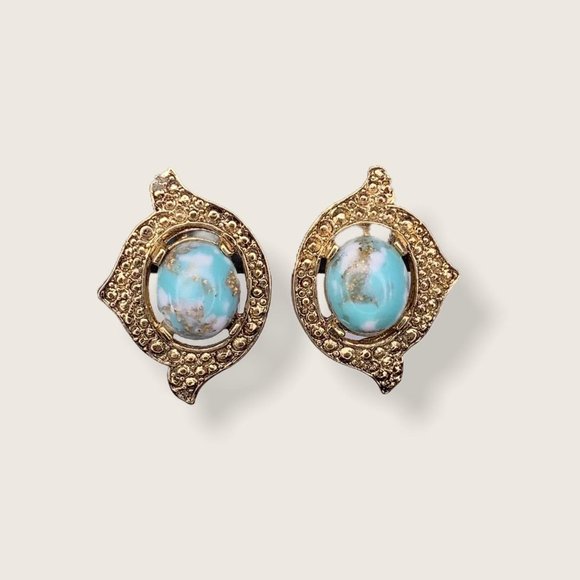 Vintage 60s Sarah Coventry Clip On Earrings - Picture 1 of 3